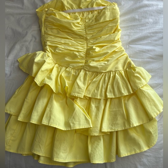 Yellow mini dress - Picture 3 of 4